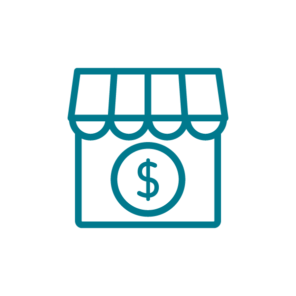 silver money market icon